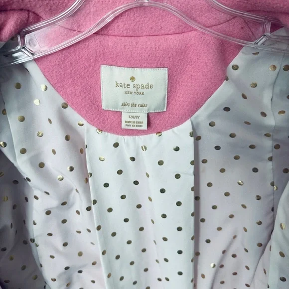 Kate Spade New York Girls Coat Pink Bow Coat